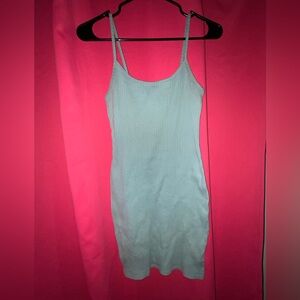 Teal spaghetti strapped dress